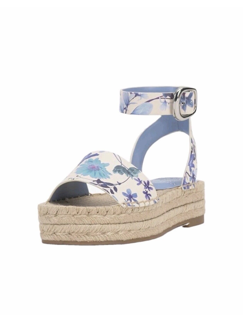 Vince Camuto Women's Darna Espadrille Platform Sandal, Trellis Blue, 9.5 NEW